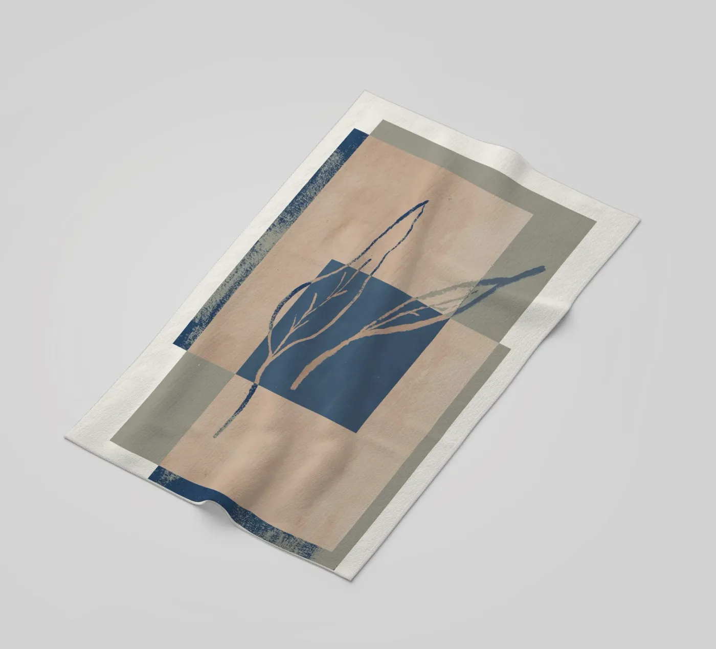 Framed Leafs serviette de plage de treechild