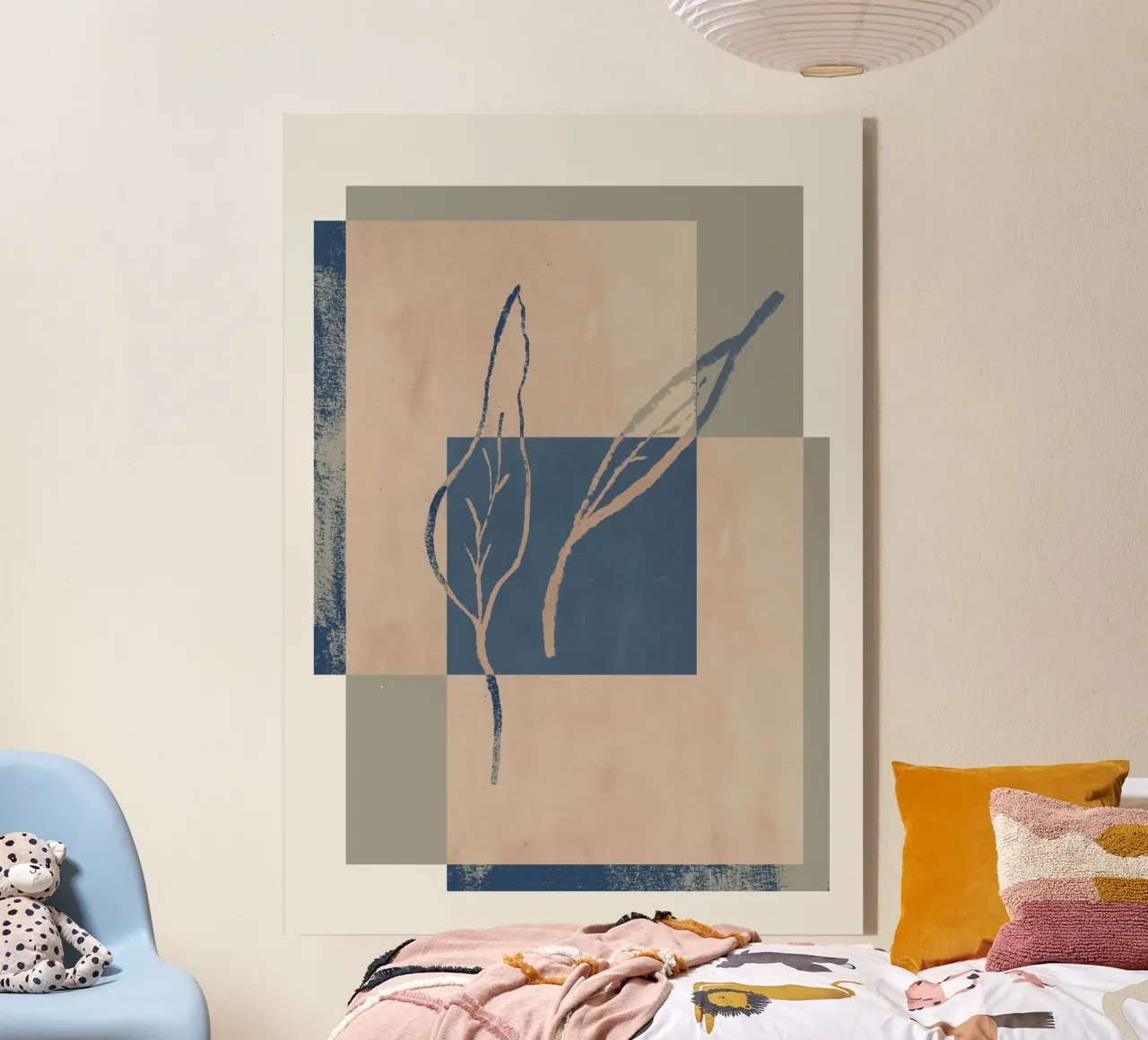 Framed Leafs plexiglass da treechild