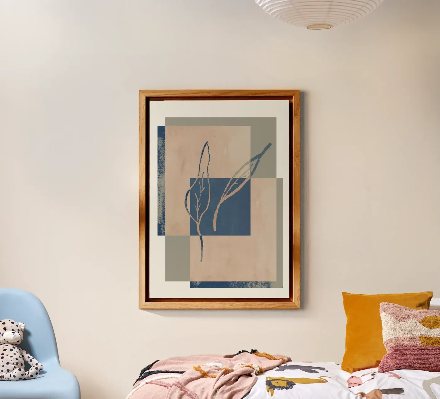 Framed Leafs alluminio dibond da treechild