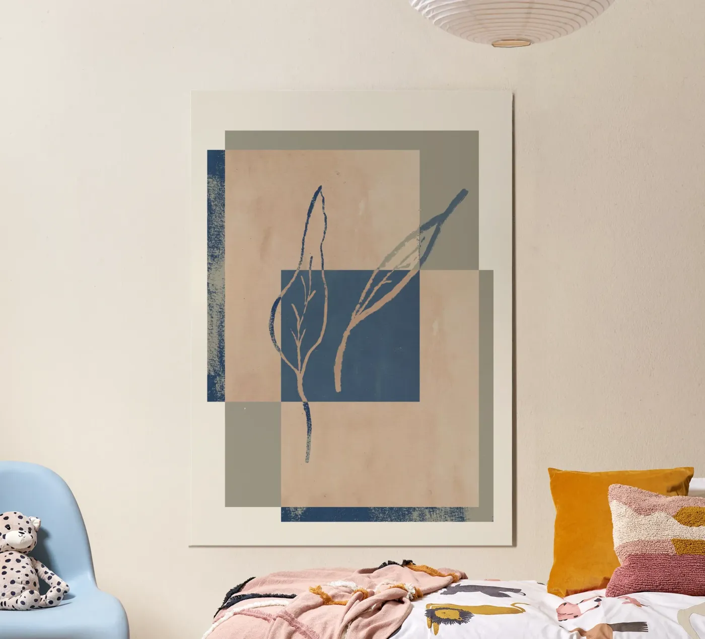 Framed Leafs alluminio dibond da treechild