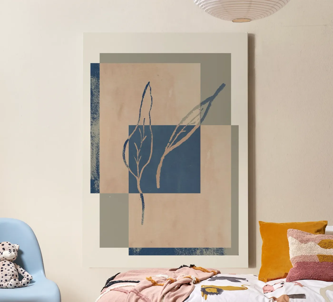 Framed Leafs tela da treechild