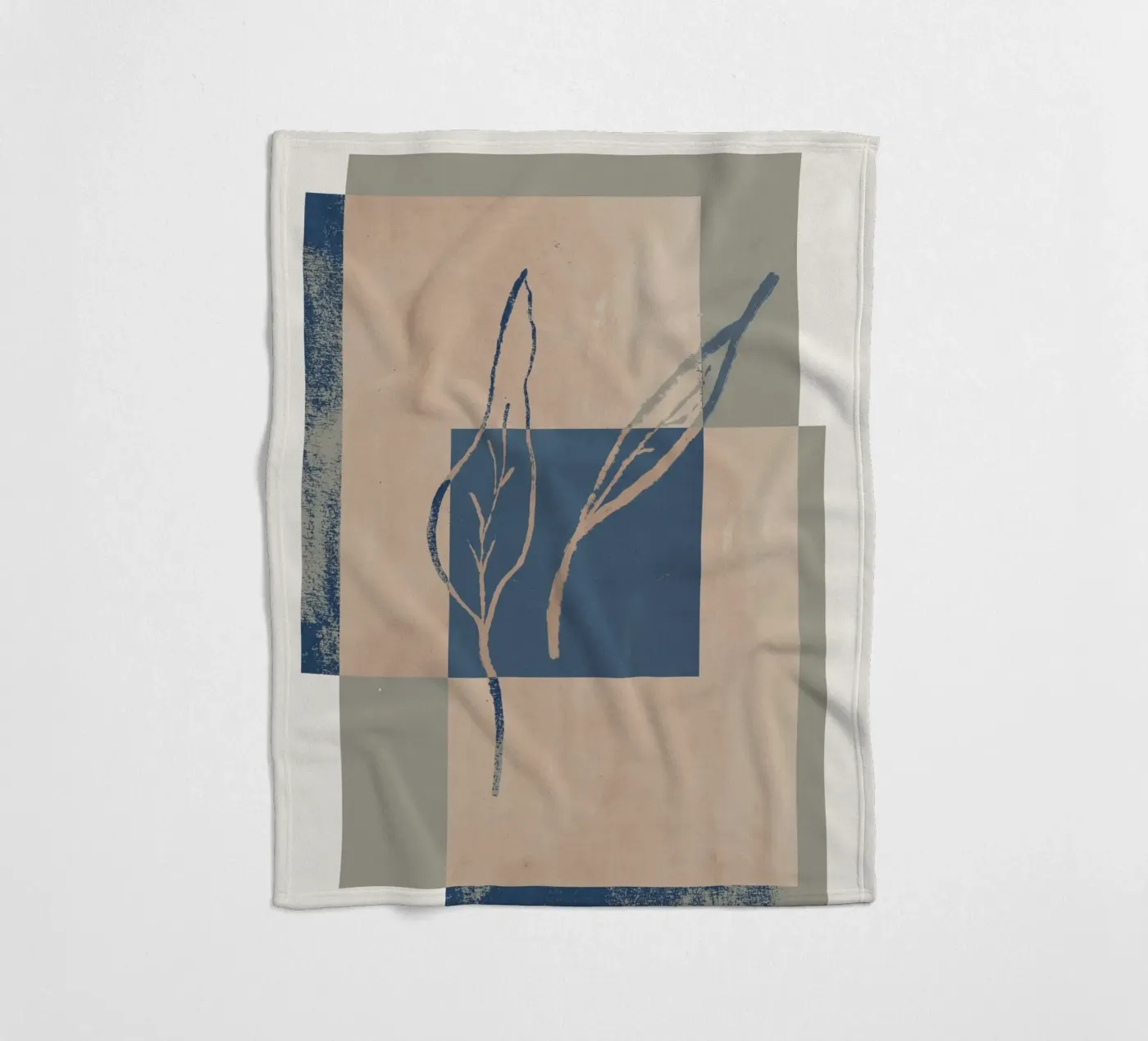 Framed Leafs Fleecedecke von treechild