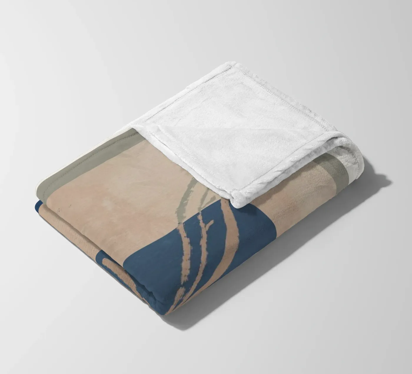 Framed Leafs Fleecedecke von treechild