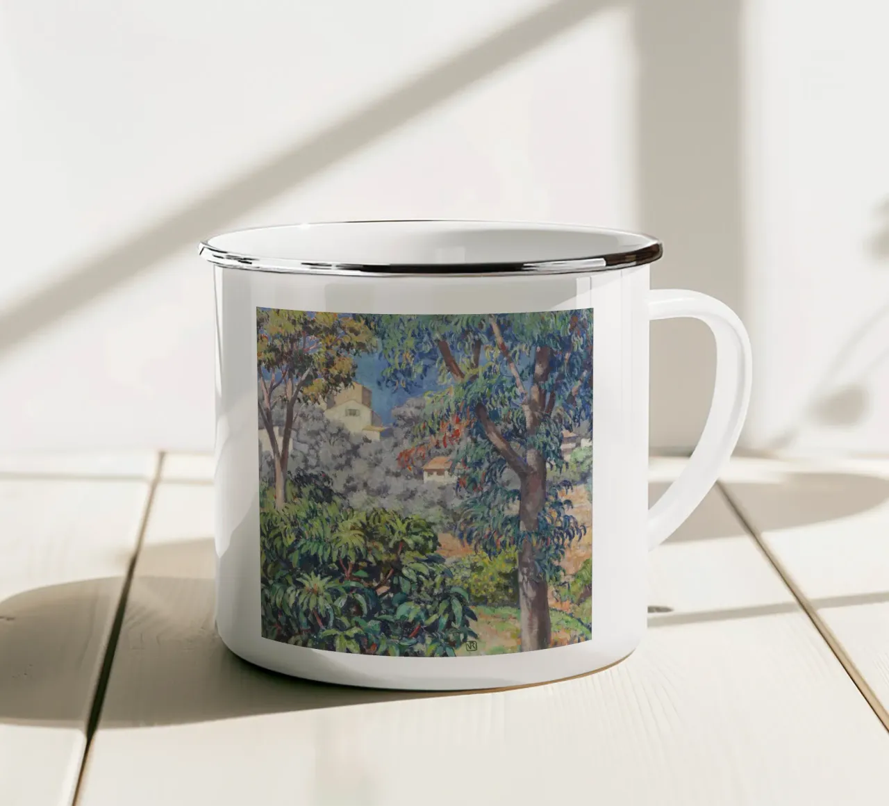 Paesaggio del Midi - Theo van Rysselberghe tazza in smalto da Lucypants