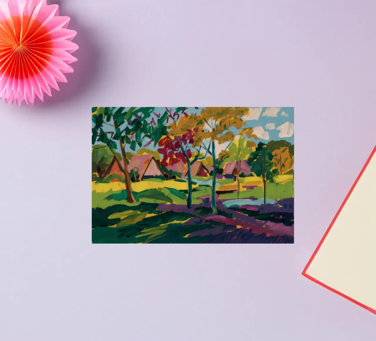 Autumn Treeline Geometry sticker by Radiance Landscape
