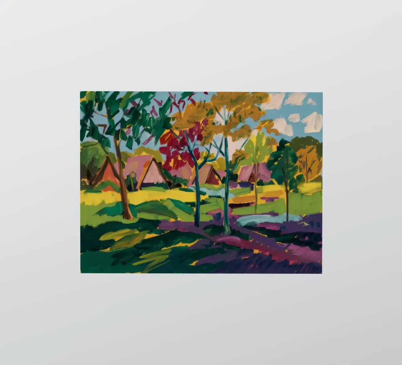 Autumn Treeline Geometry sticker by Radiance Landscape