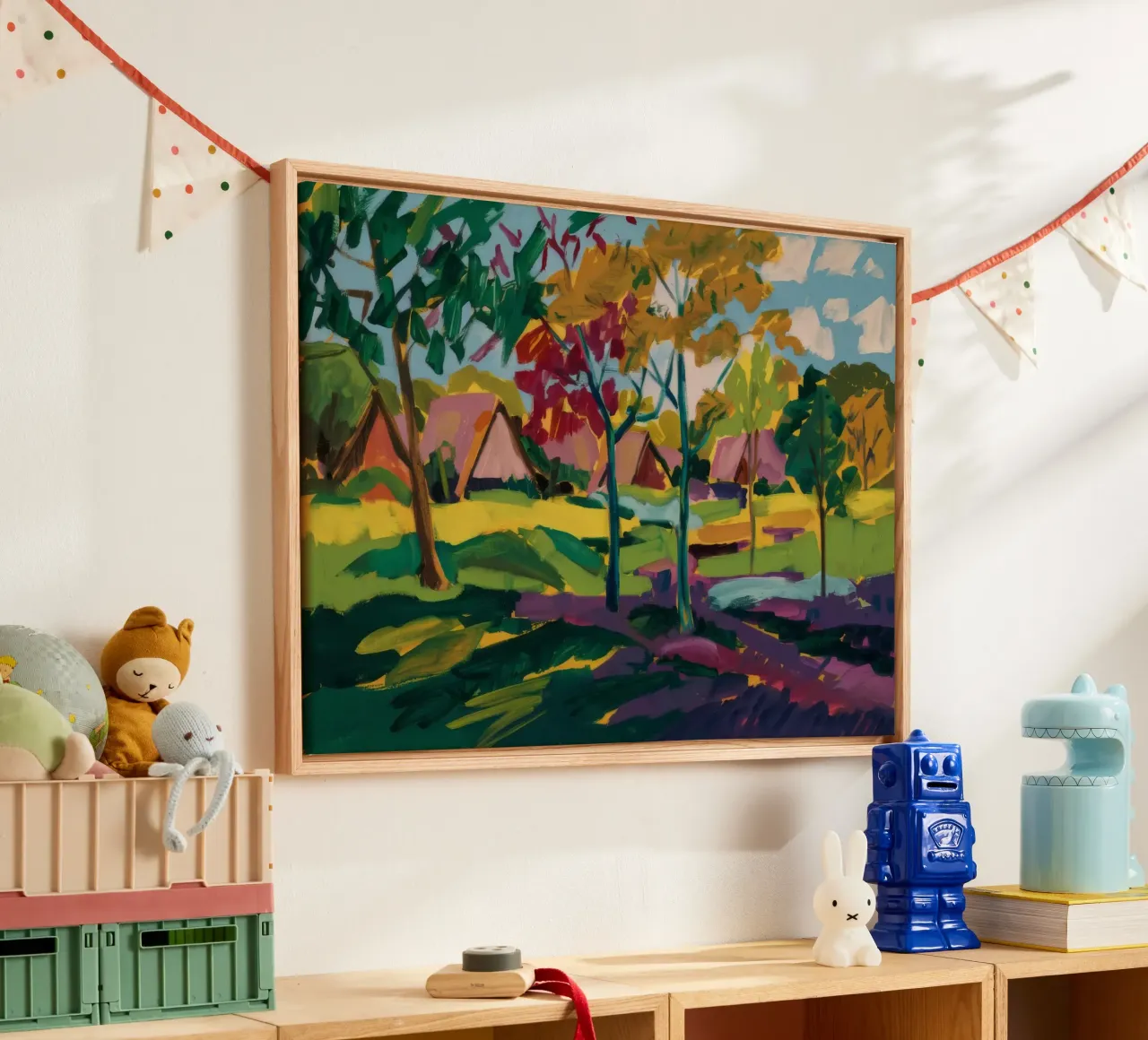 Autumn Treeline Geometry acrylic glass by Radiance Landscape