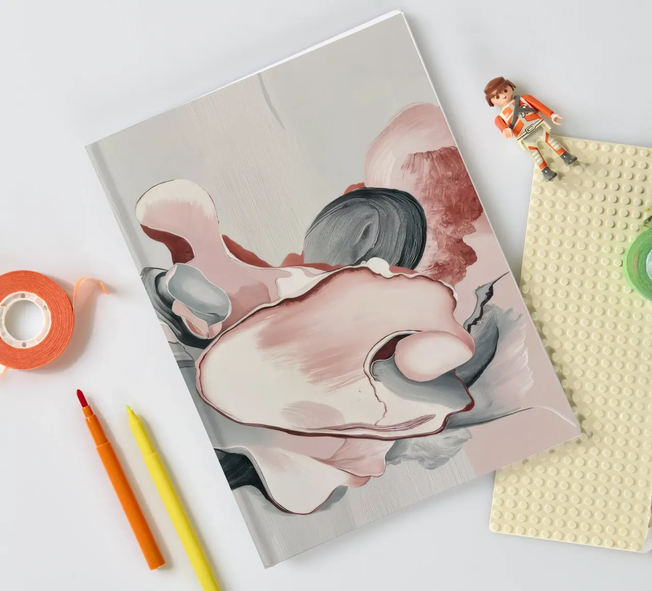 Satin Form Embrace notebook by Vivid Reverie