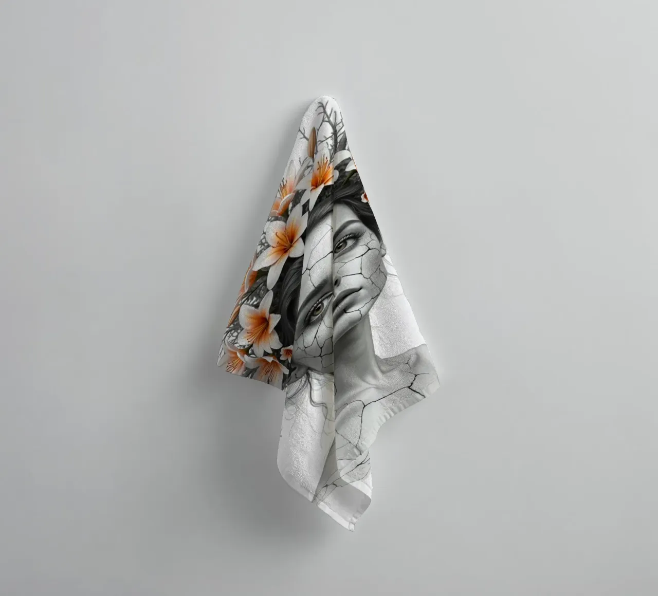 Corona di quiete asciugamano da bagno da Dustlight Atelier