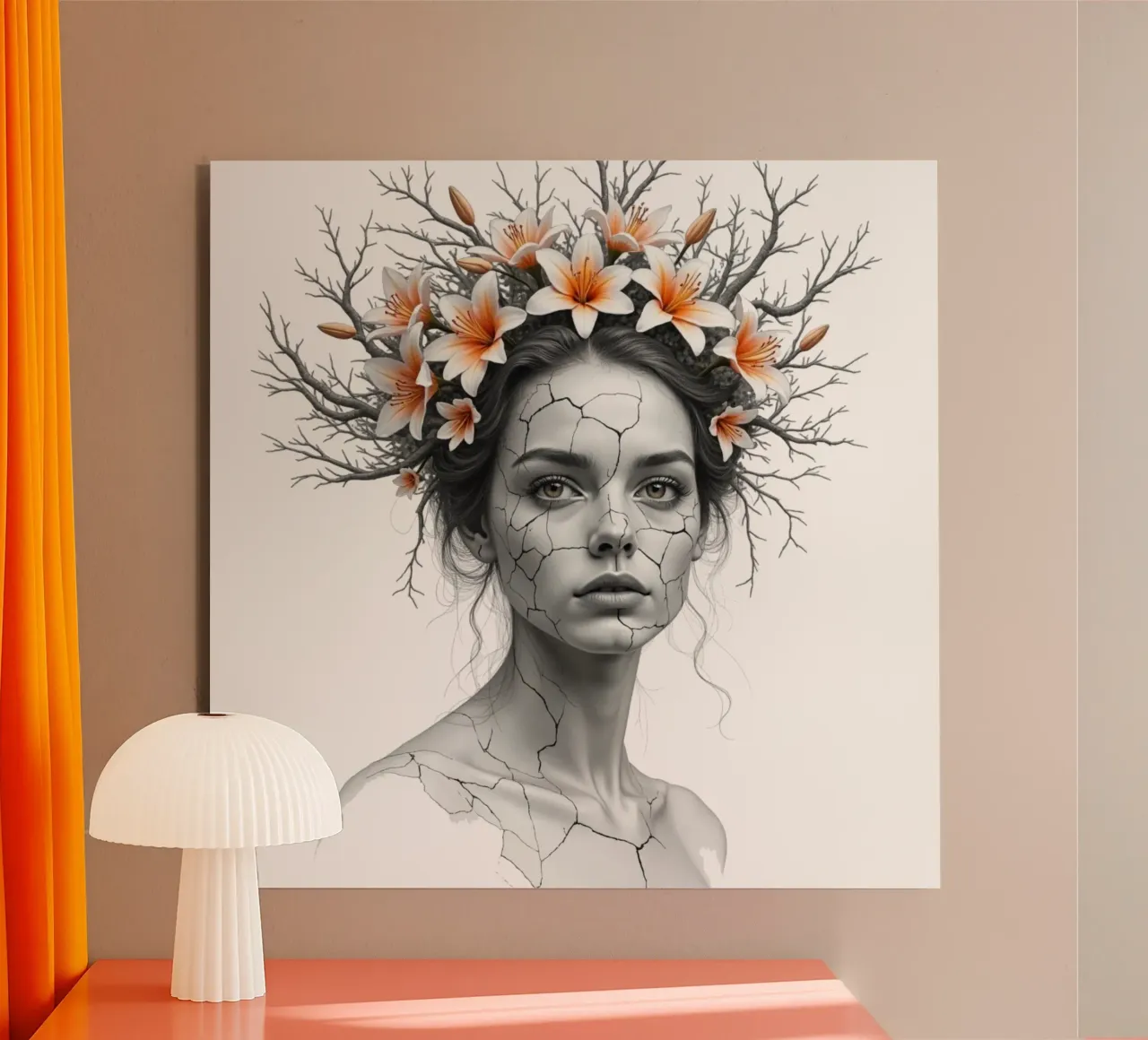 Corona di quiete alluminio dibond da Dustlight Atelier