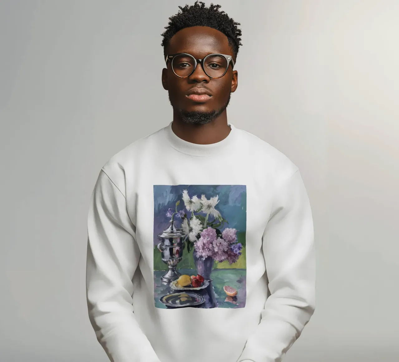 Lillà in brocca d'argento felpa da Radiance Landscape