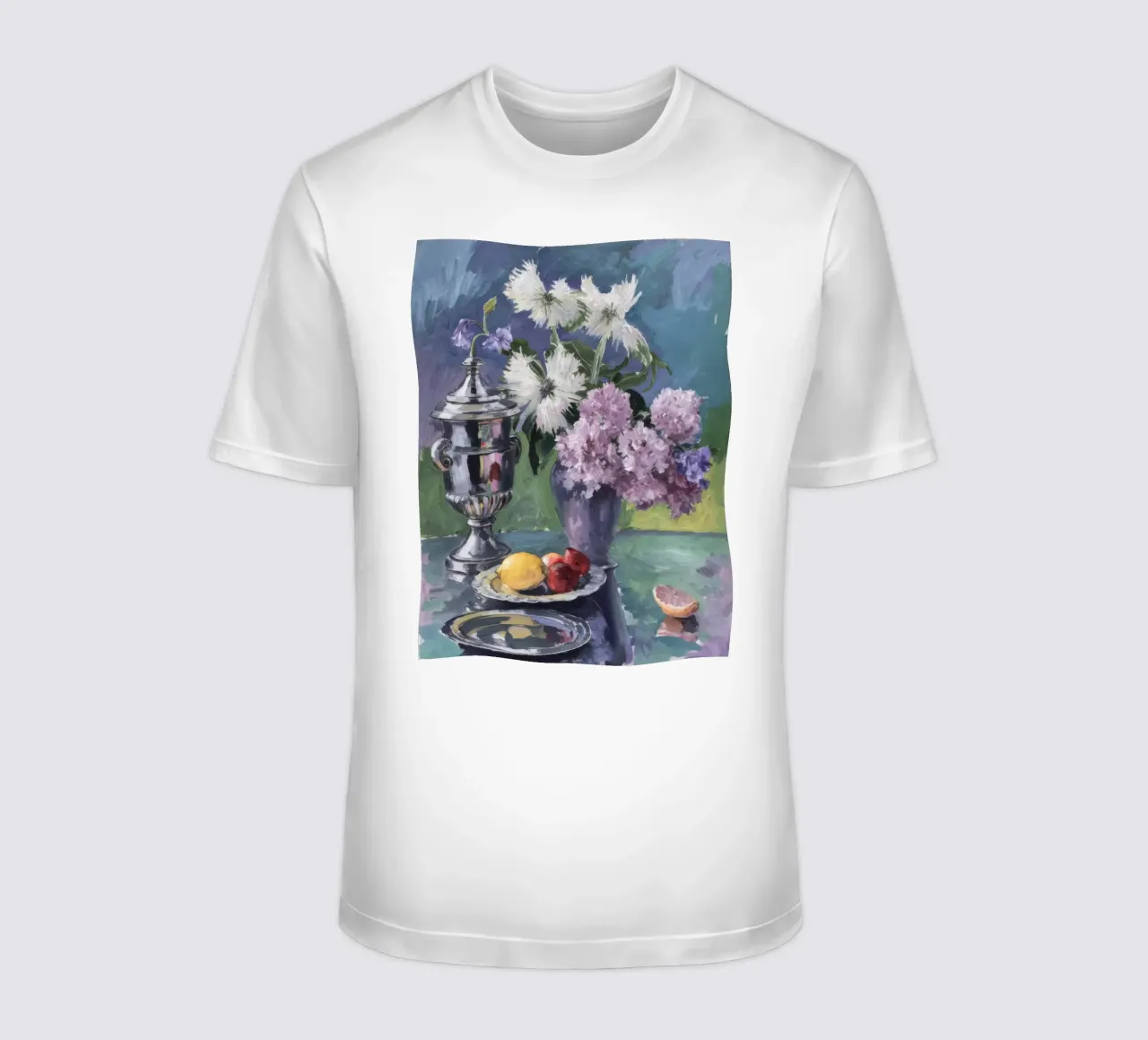 Lillà in brocca d'argento t-shirt da Radiance Landscape