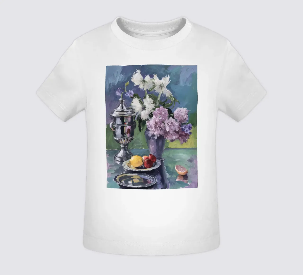 Lillà in brocca d'argento maglietta neonato da Radiance Landscape