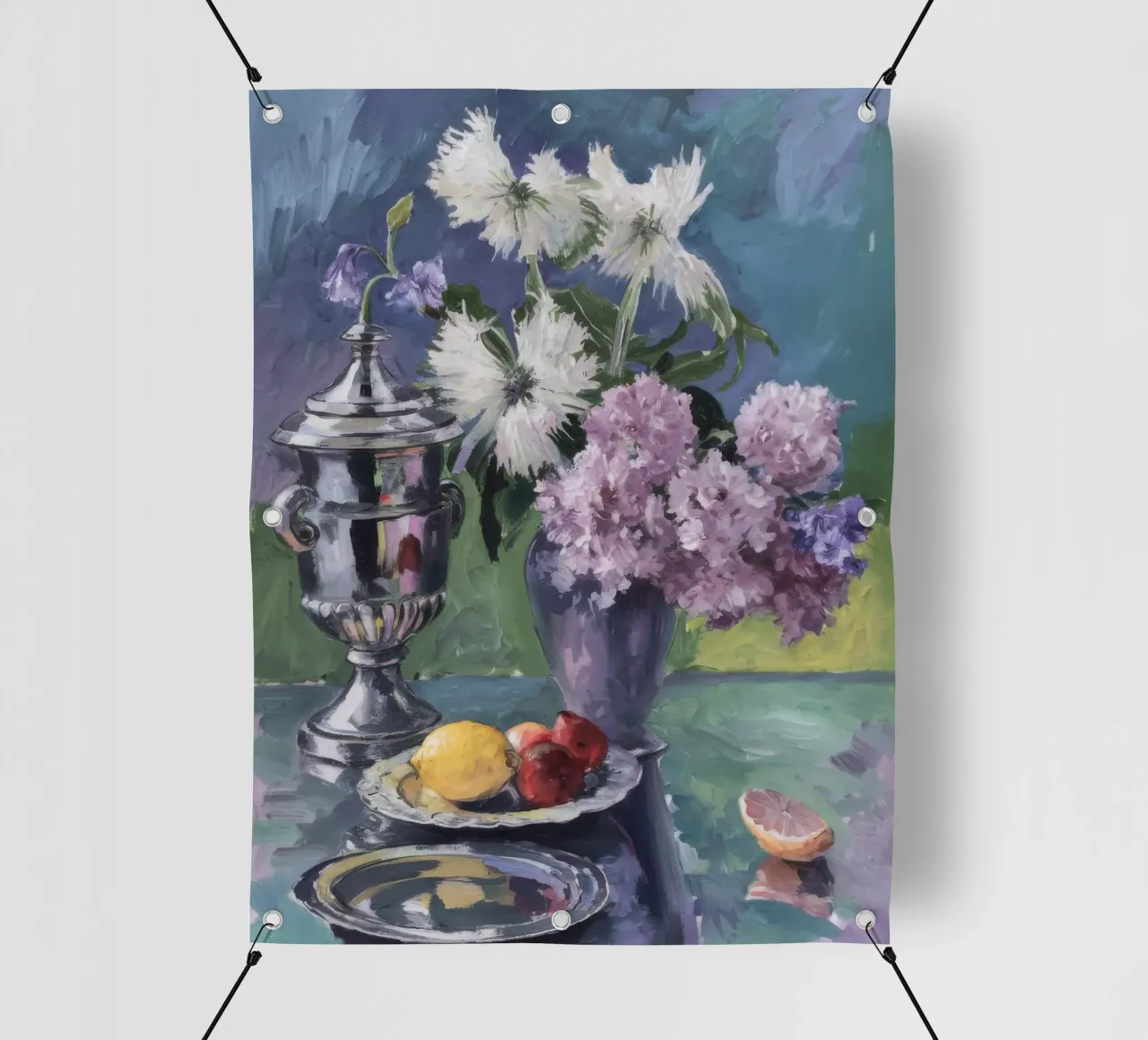 Lillà in brocca d'argento telo in pvc da Radiance Landscape