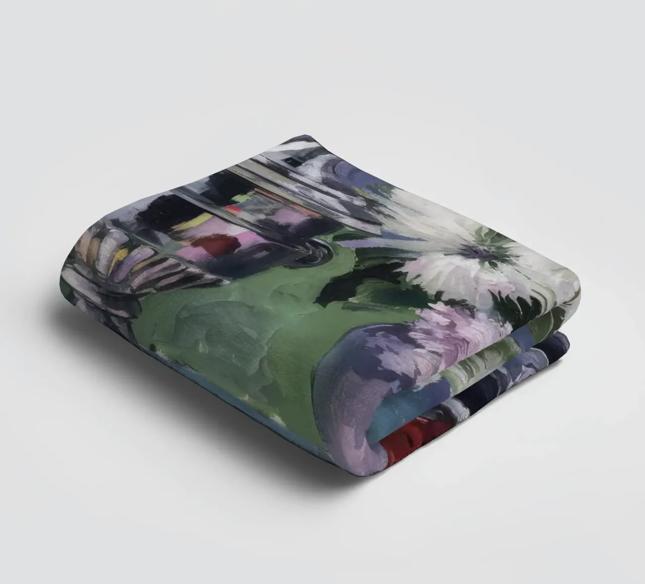 Lillà in brocca d'argento asciugamano da bagno da Radiance Landscape