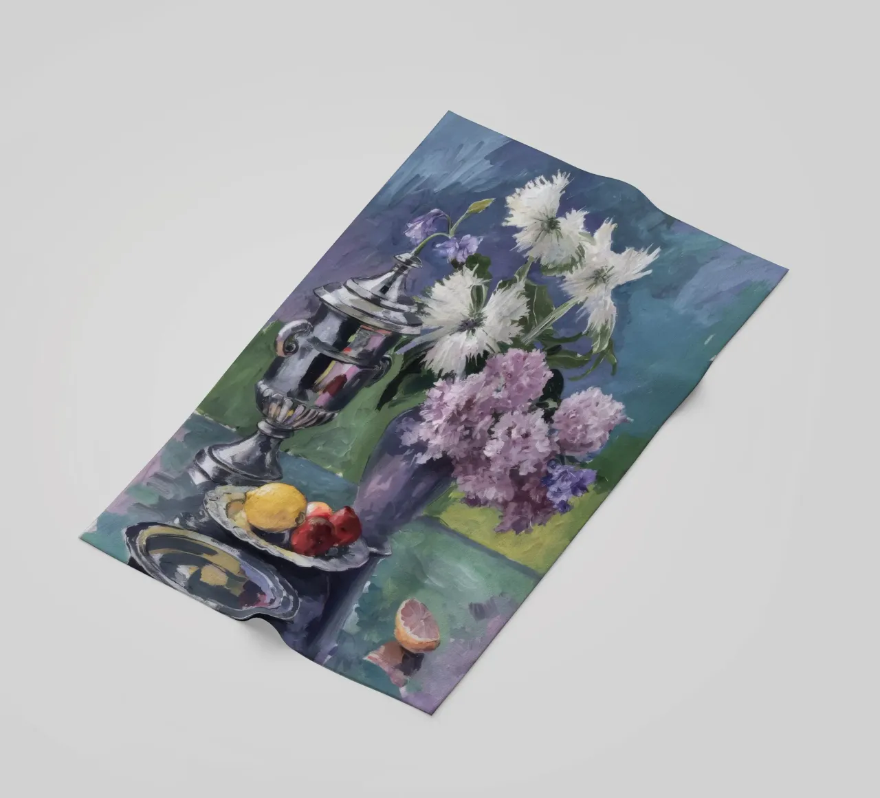 Lillà in brocca d'argento telo mare da Radiance Landscape