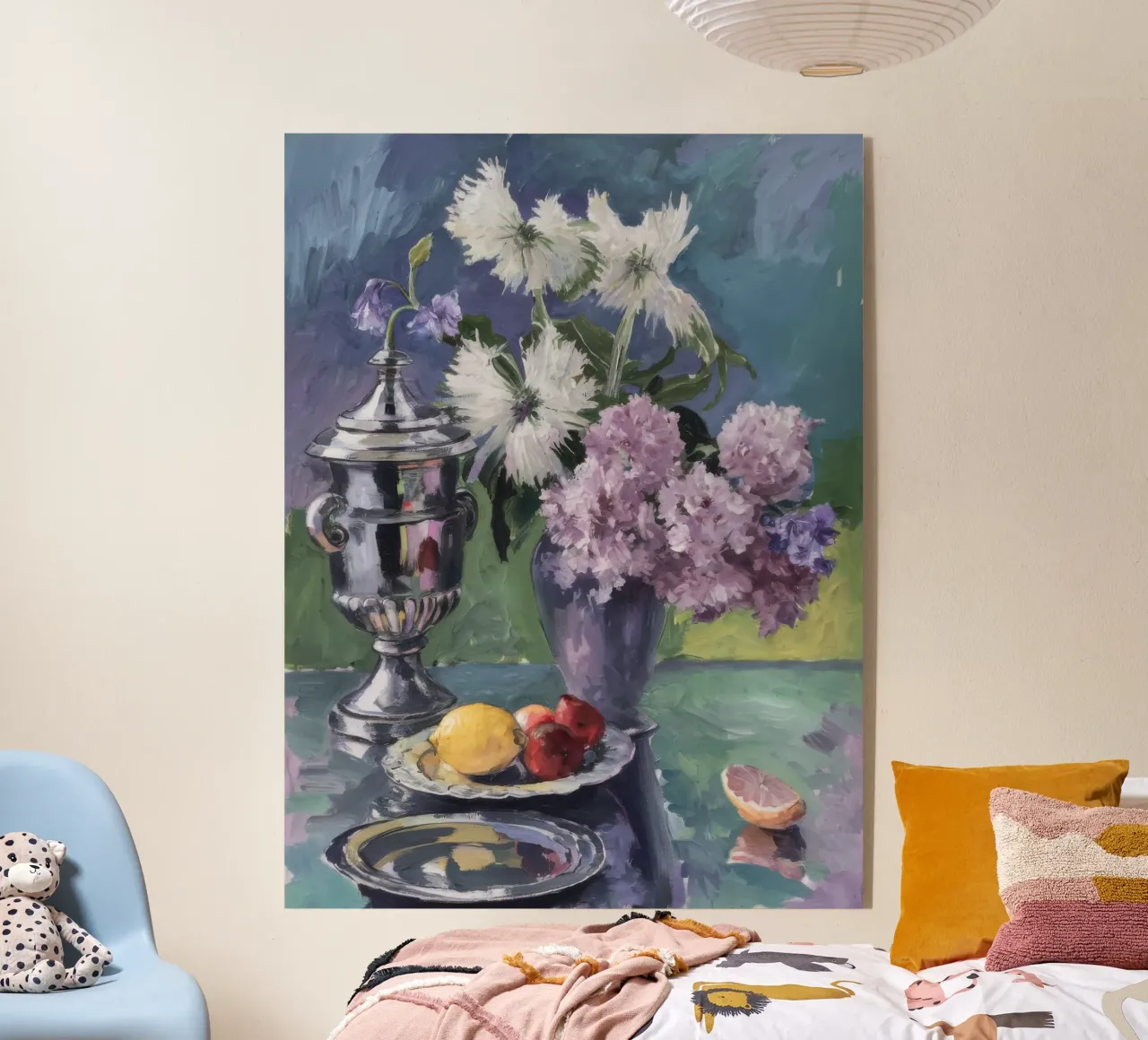 Lillà in brocca d'argento plexiglass da Radiance Landscape