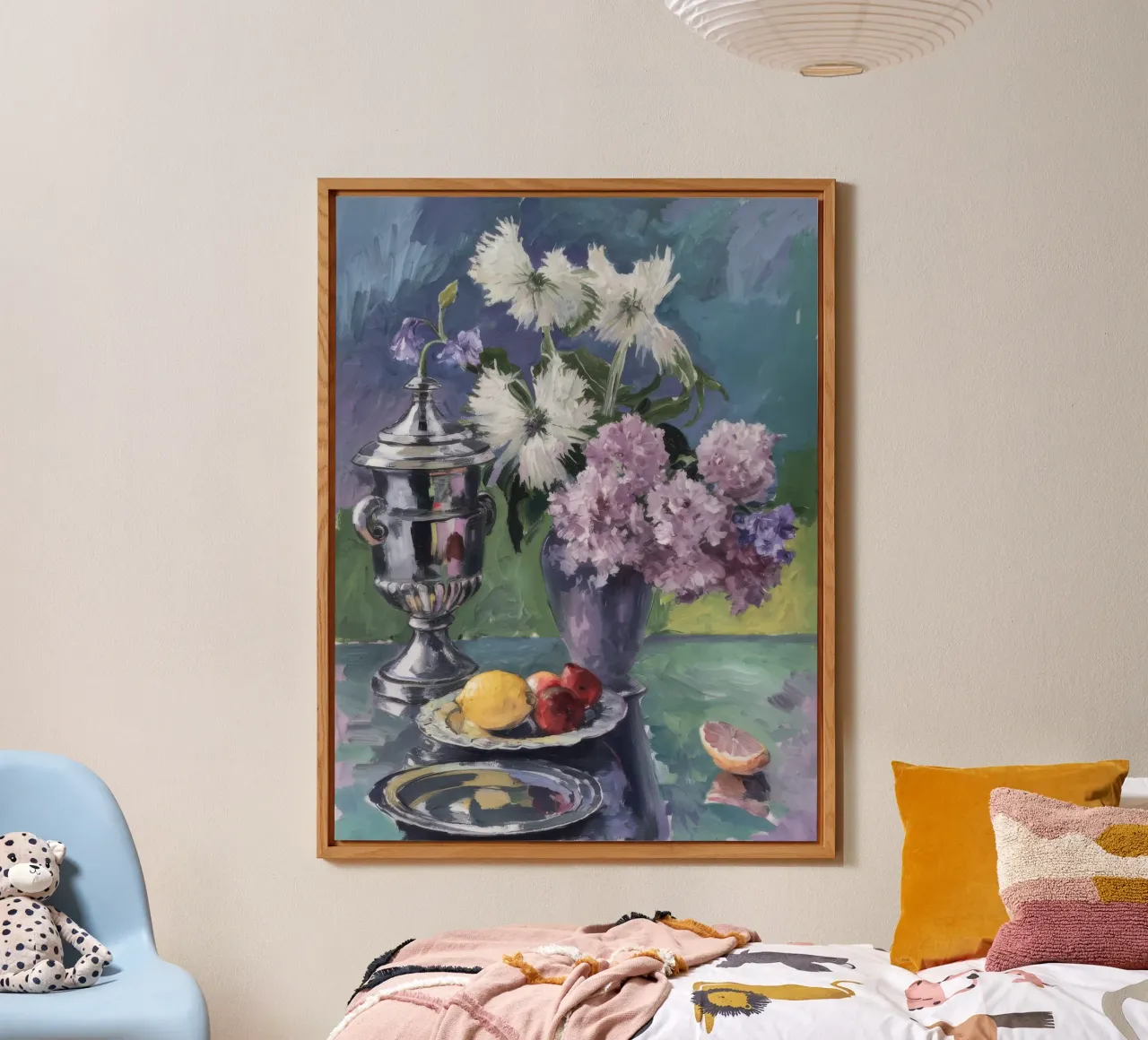 Lillà in brocca d'argento alluminio dibond da Radiance Landscape