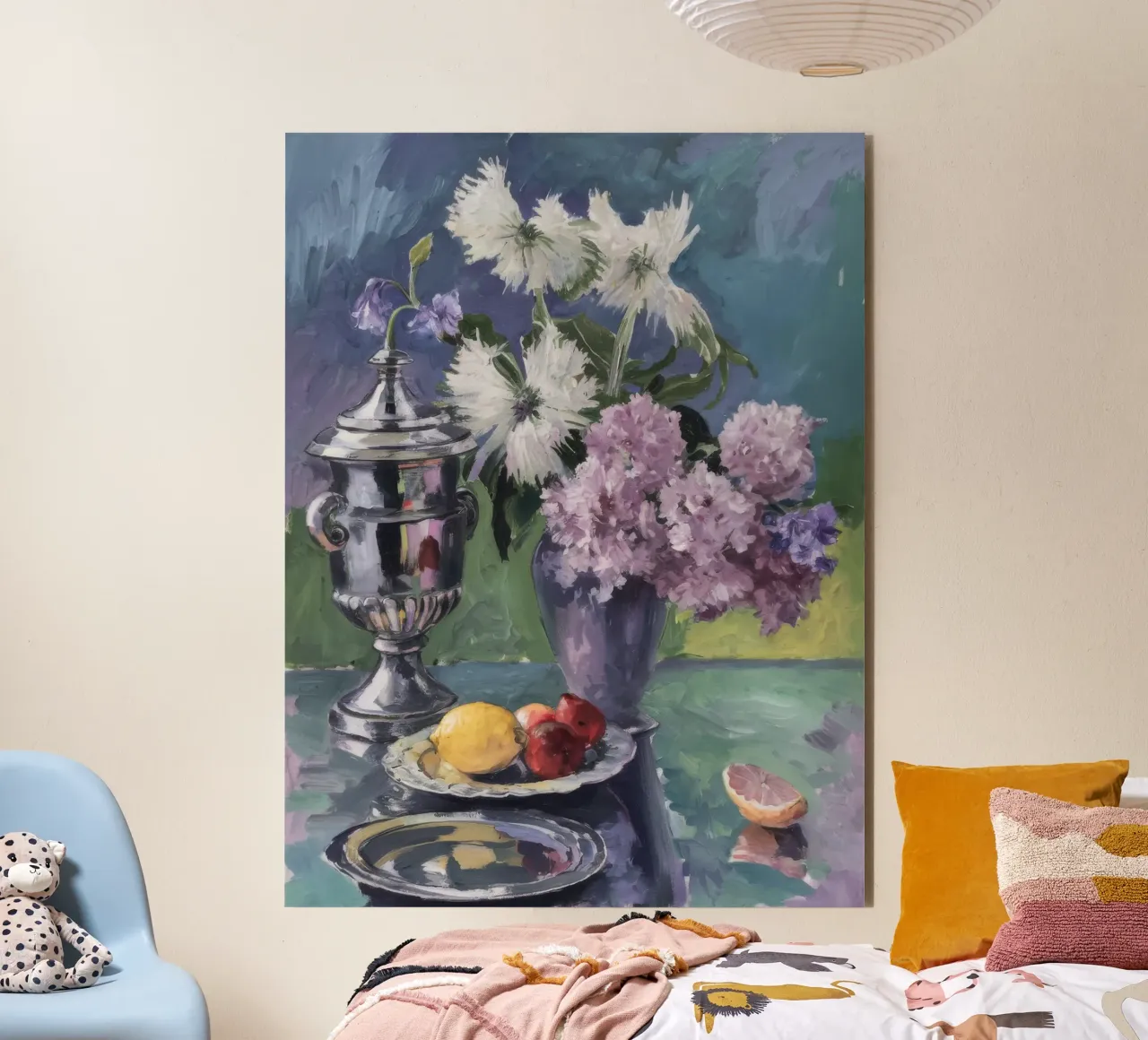 Lillà in brocca d'argento alluminio dibond da Radiance Landscape