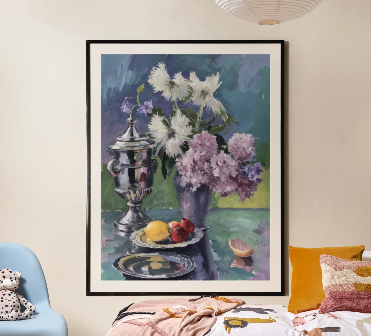 Lillà in brocca d'argento carta hahnemühle da Radiance Landscape