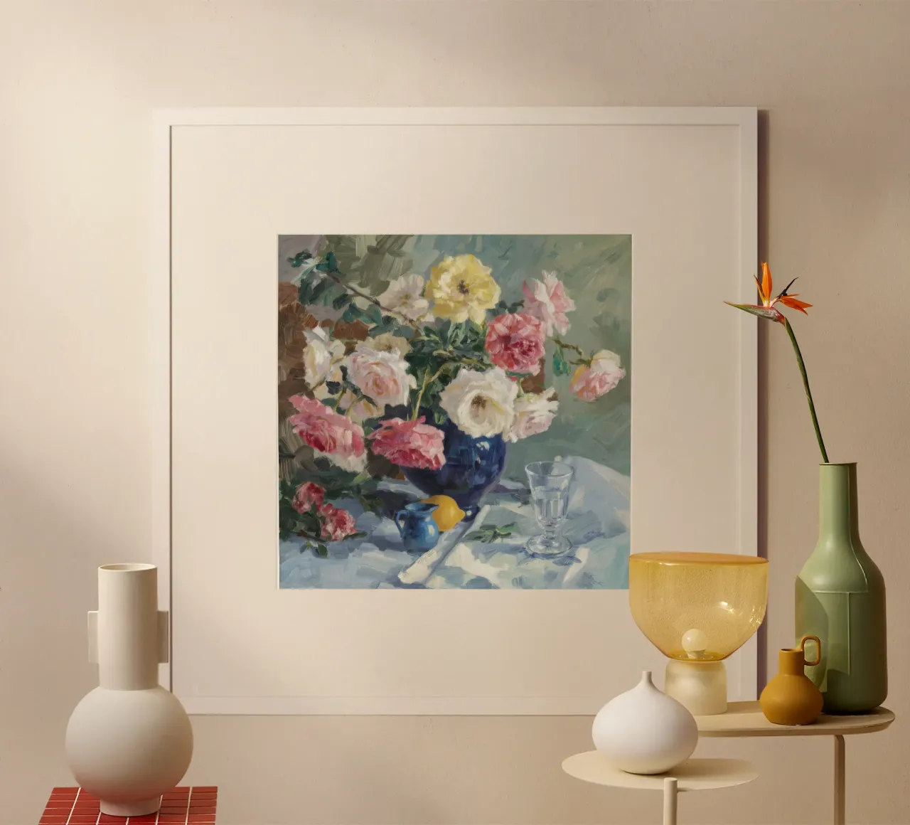Vaso di rose azzurre carta hahnemühle da Radiance Landscape