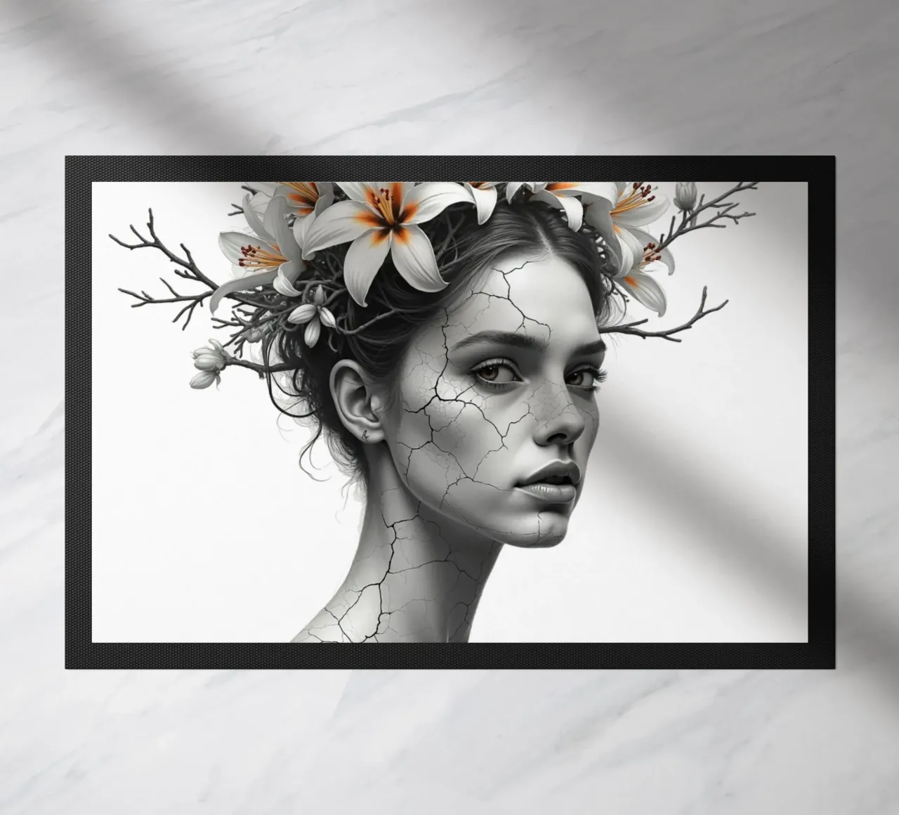 Ribellione in fiore zerbino da Dustlight Atelier