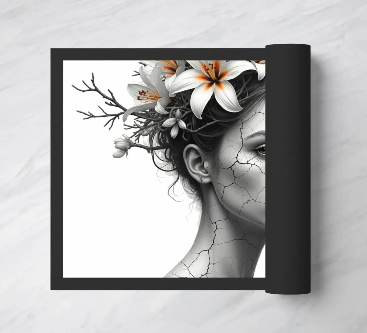 Ribellione in fiore zerbino da Dustlight Atelier
