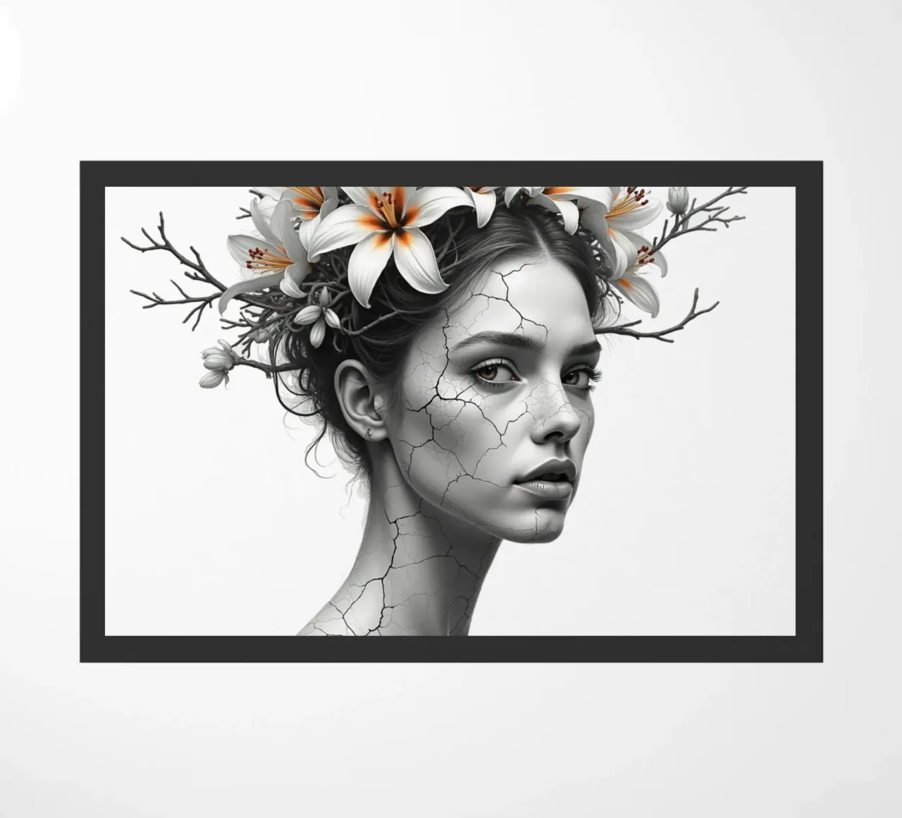 Ribellione in fiore zerbino da Dustlight Atelier