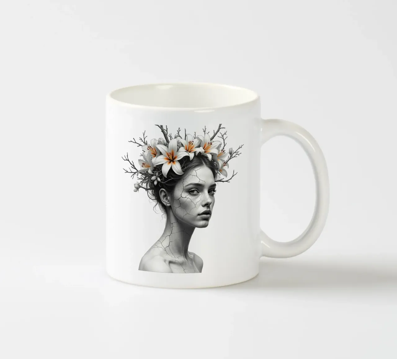 Ribellione in fiore tazza in ceramica da Dustlight Atelier