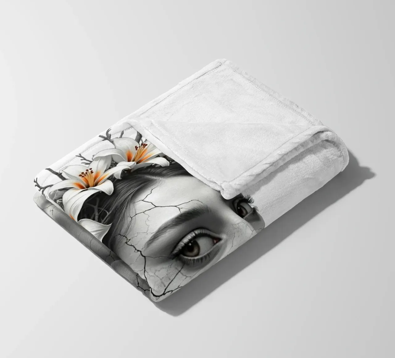 Ribellione in fiore coperta in pile da Dustlight Atelier
