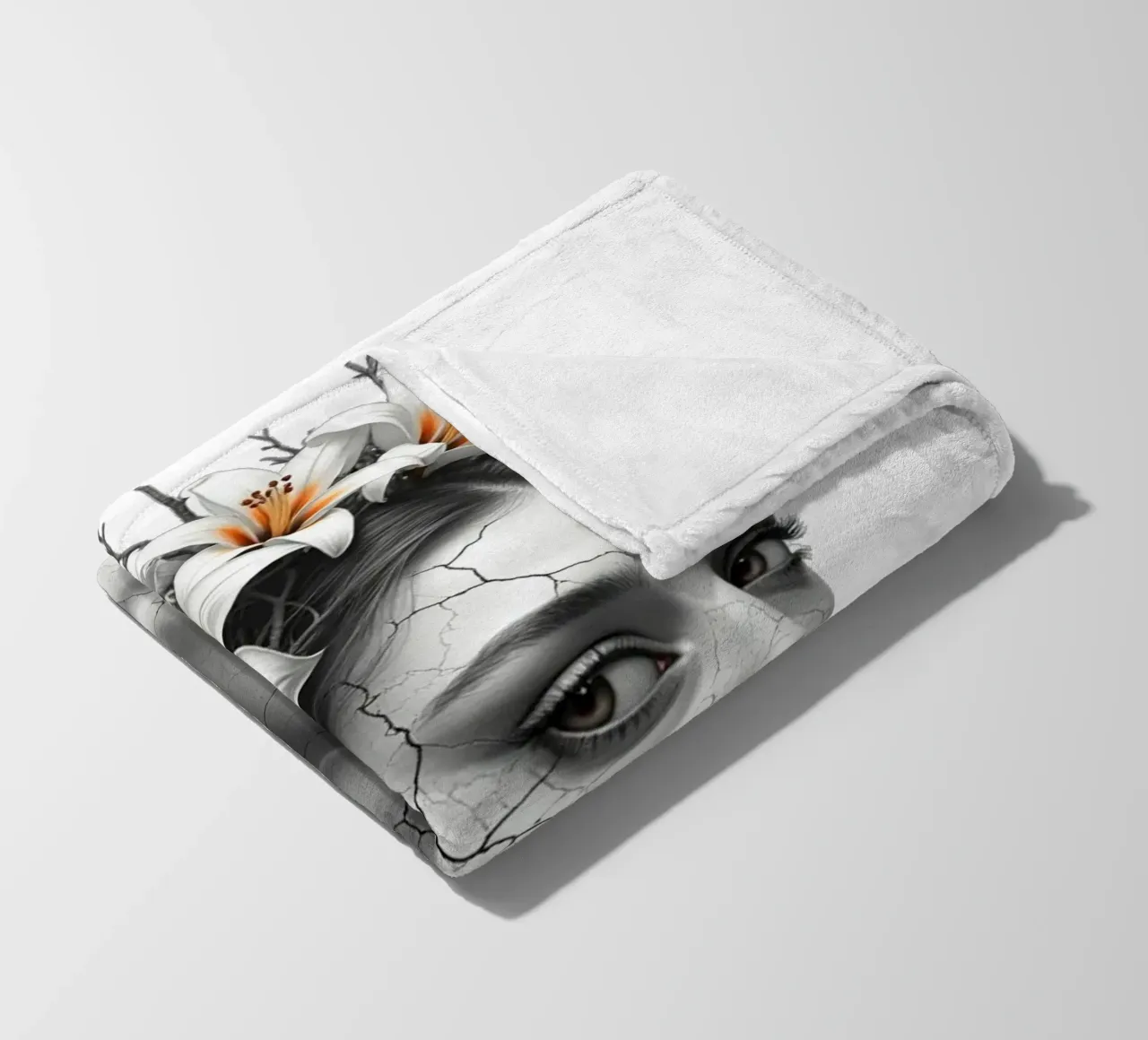 Ribellione in fiore coperta in pile da Dustlight Atelier