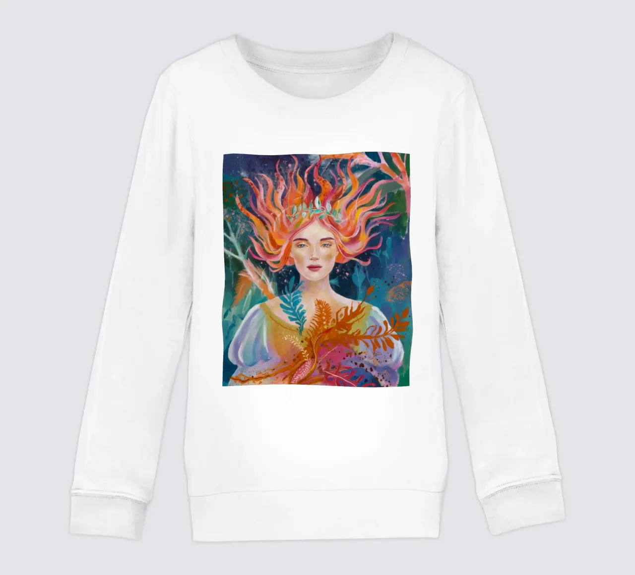 Mirada de penacho de fénix sudadera para niño de Vivid Reverie