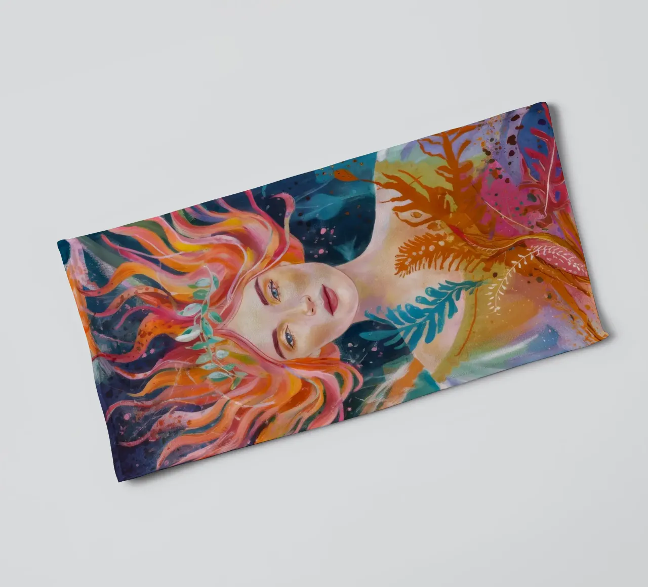 Mirada de penacho de fénix toalla de baño de Vivid Reverie