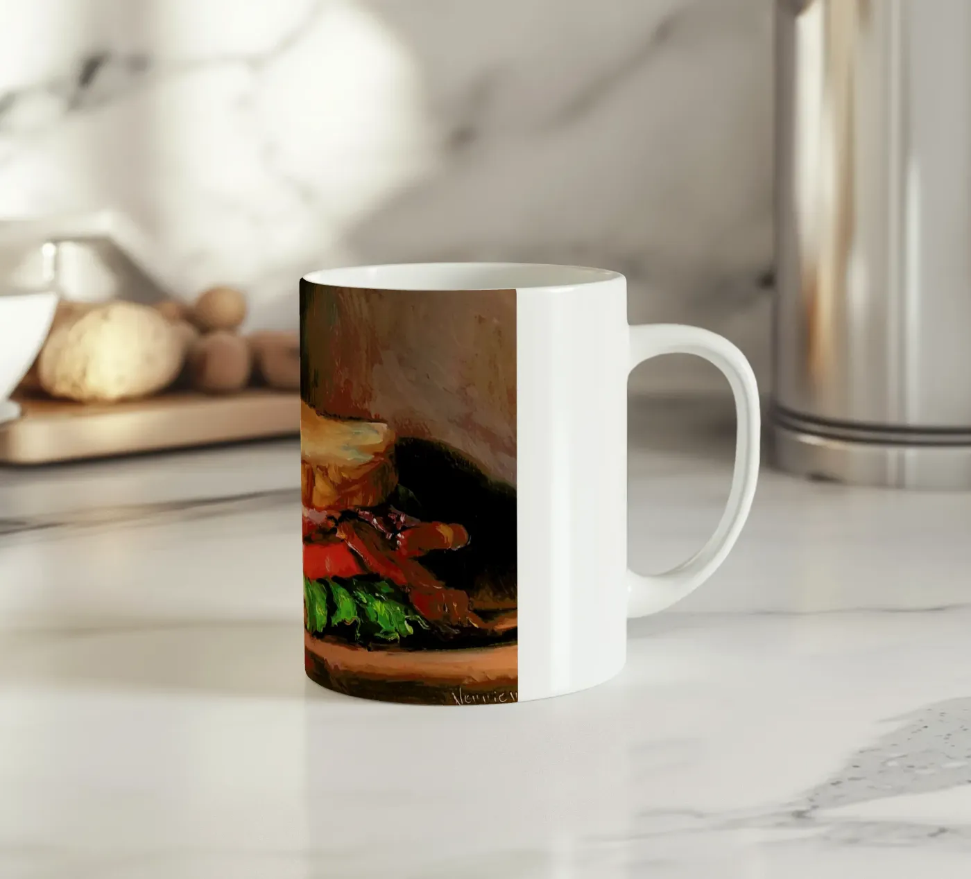 BLT ceramic mug by Noah Verrier