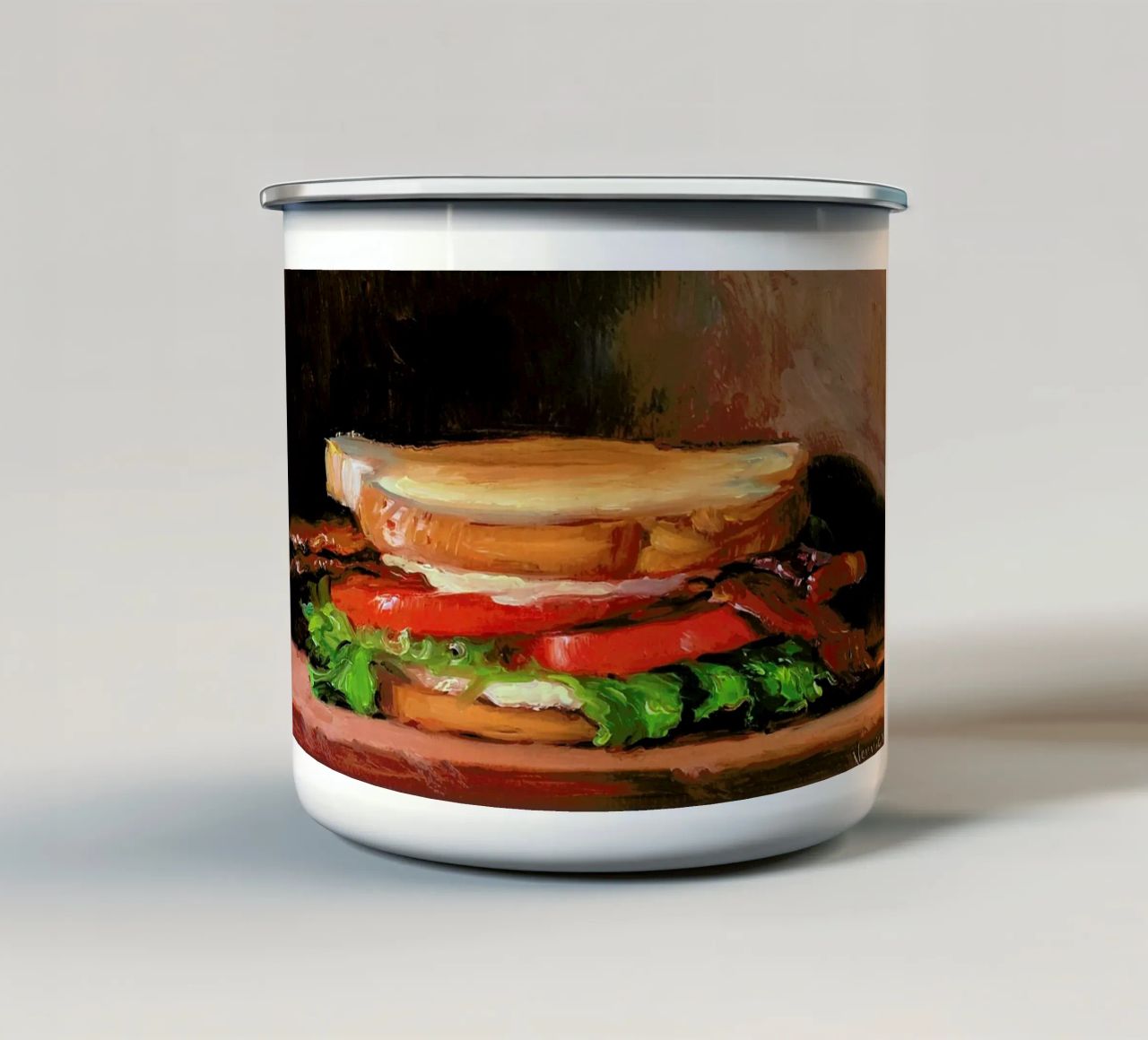 BLT tazza in smalto da Noah Verrier
