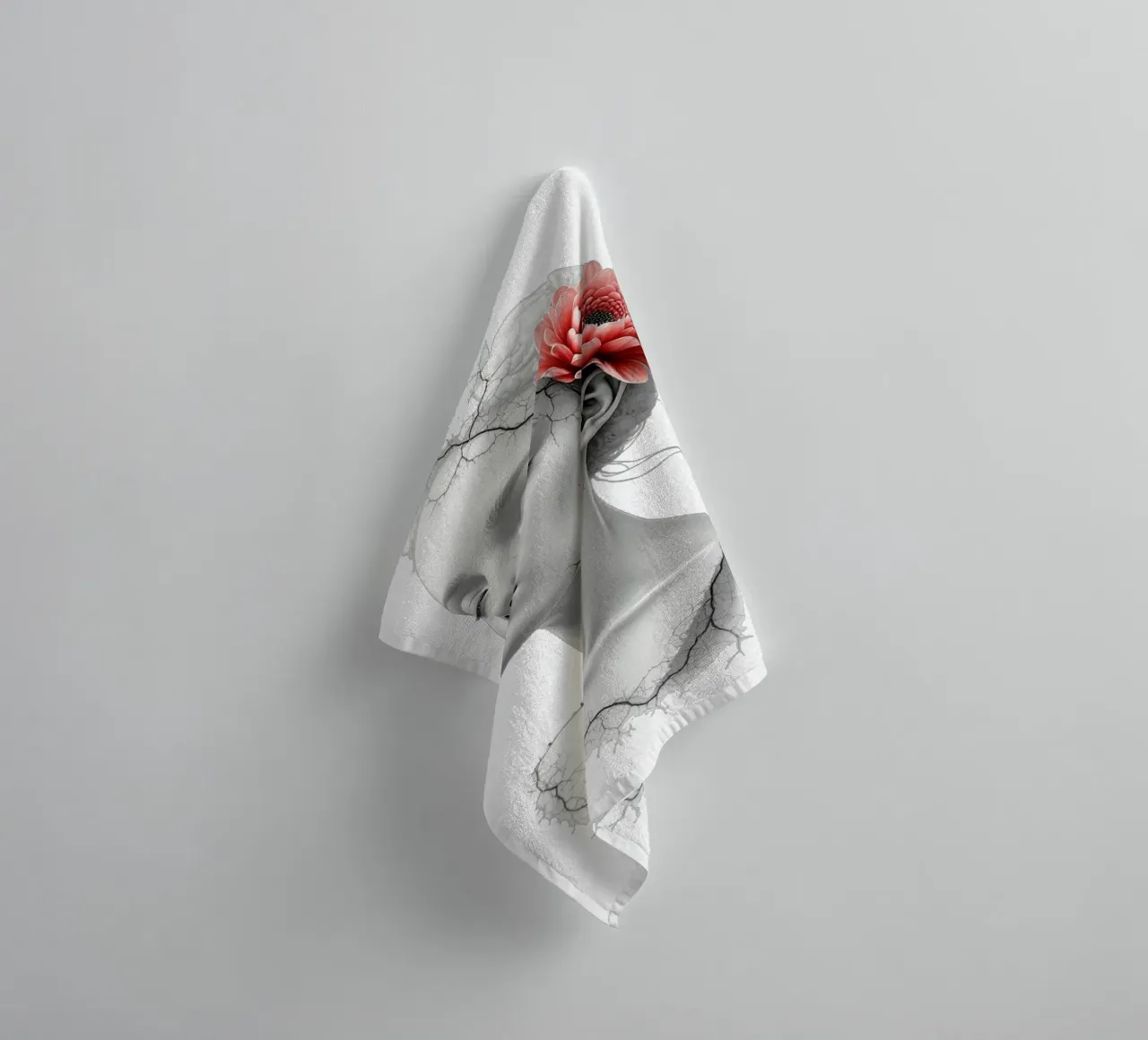 L'efflorescence silencieuse serviette de bain de Dustlight Atelier