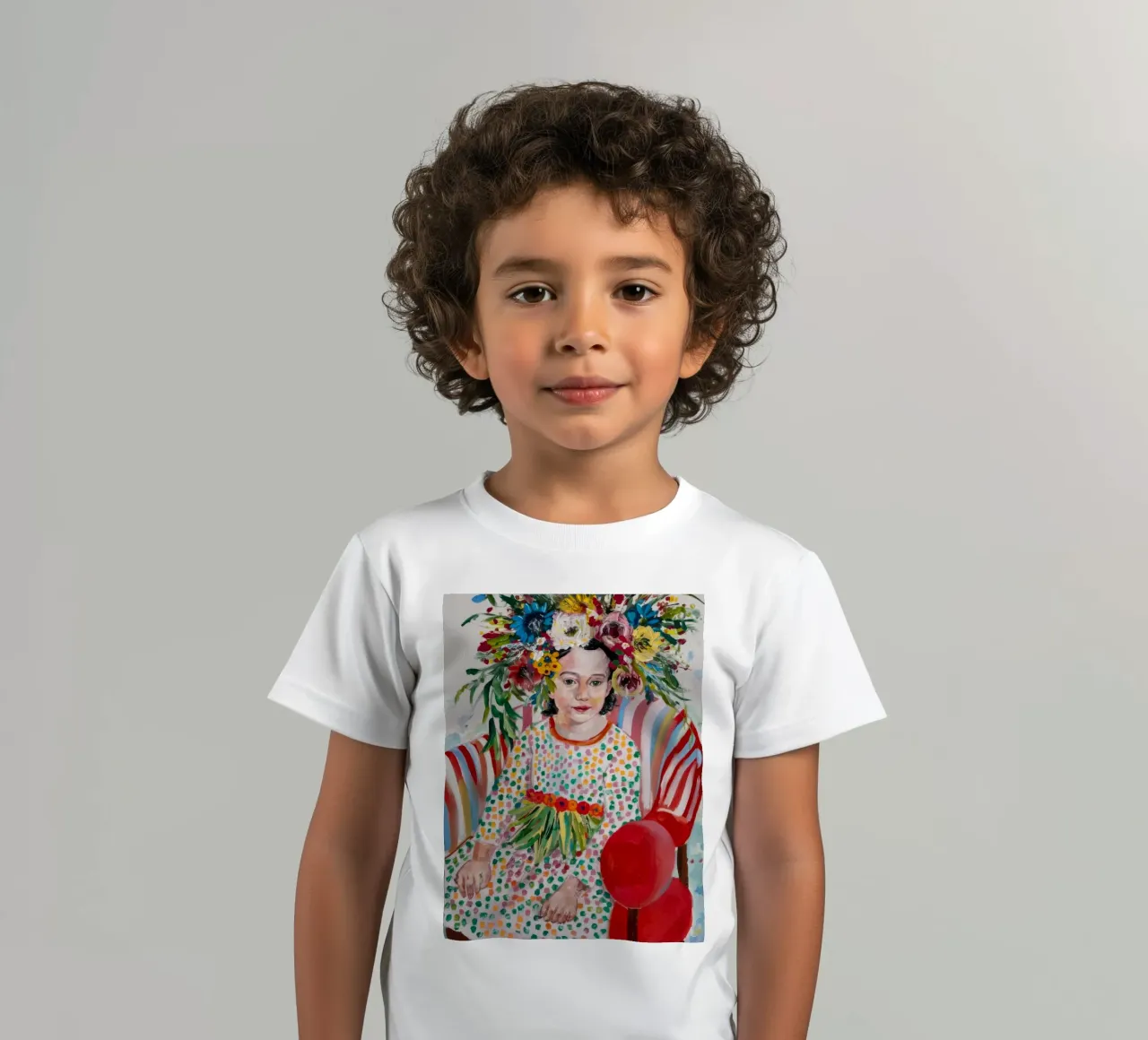 Blütenkronen-Fiesta Kinder T-Shirt von Vivid Reverie