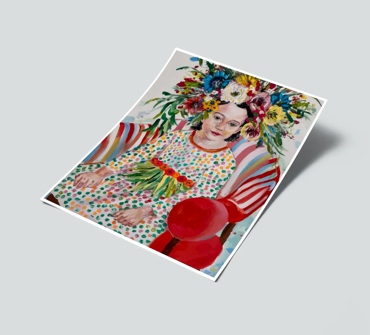 Blütenkronen-Fiesta Stickerbogen von Vivid Reverie