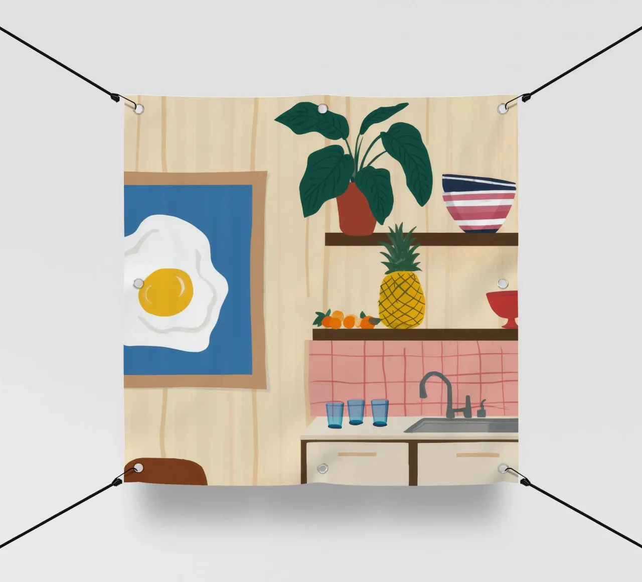 Cucina a base di uova di ananas telo in pvc da Moonlite Desire