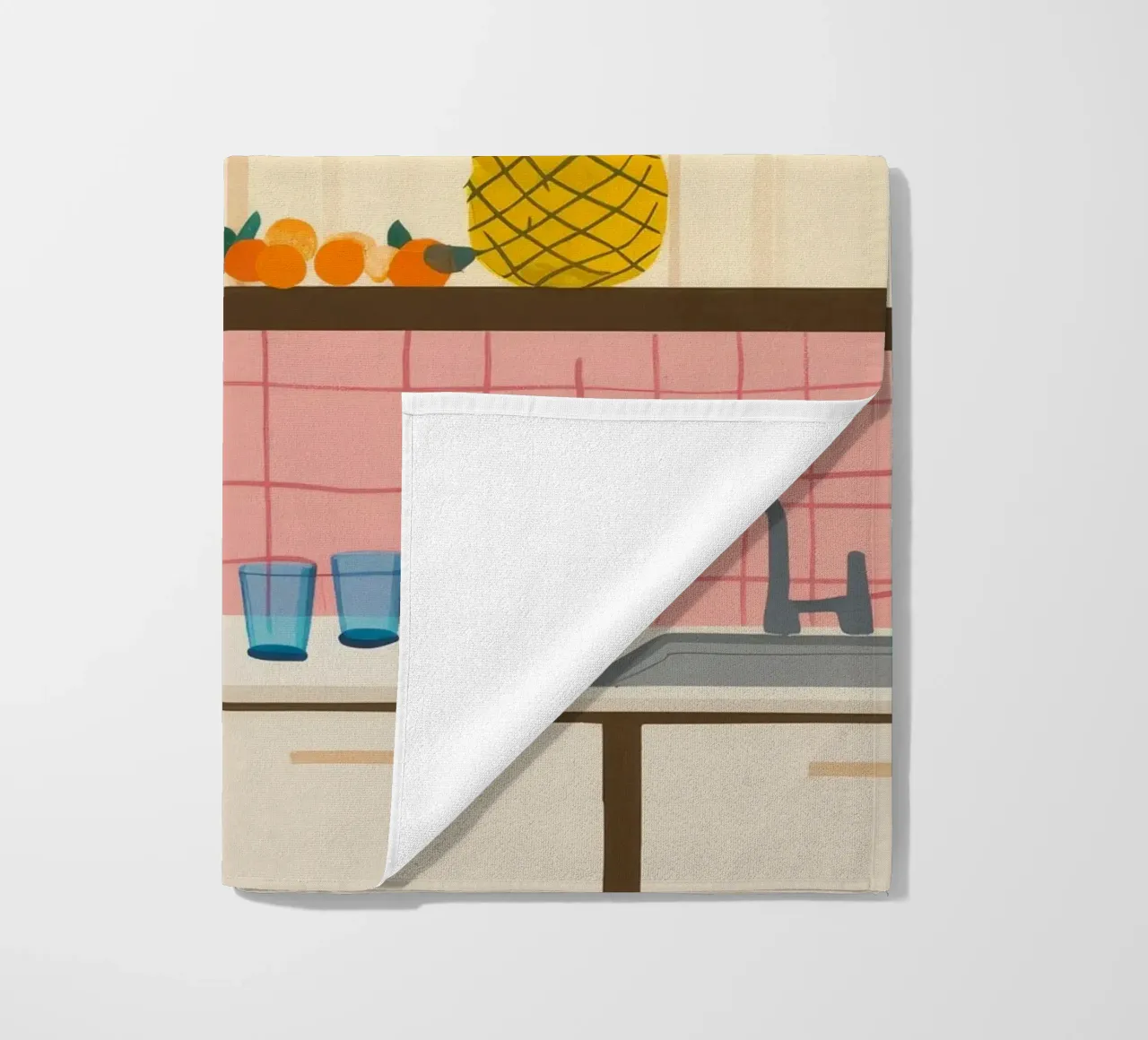 Cucina a base di uova di ananas telo mare da Moonlite Desire