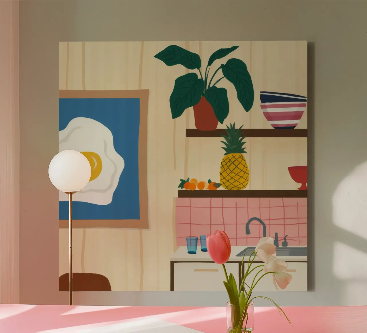 Cucina a base di uova di ananas tela da Moonlite Desire