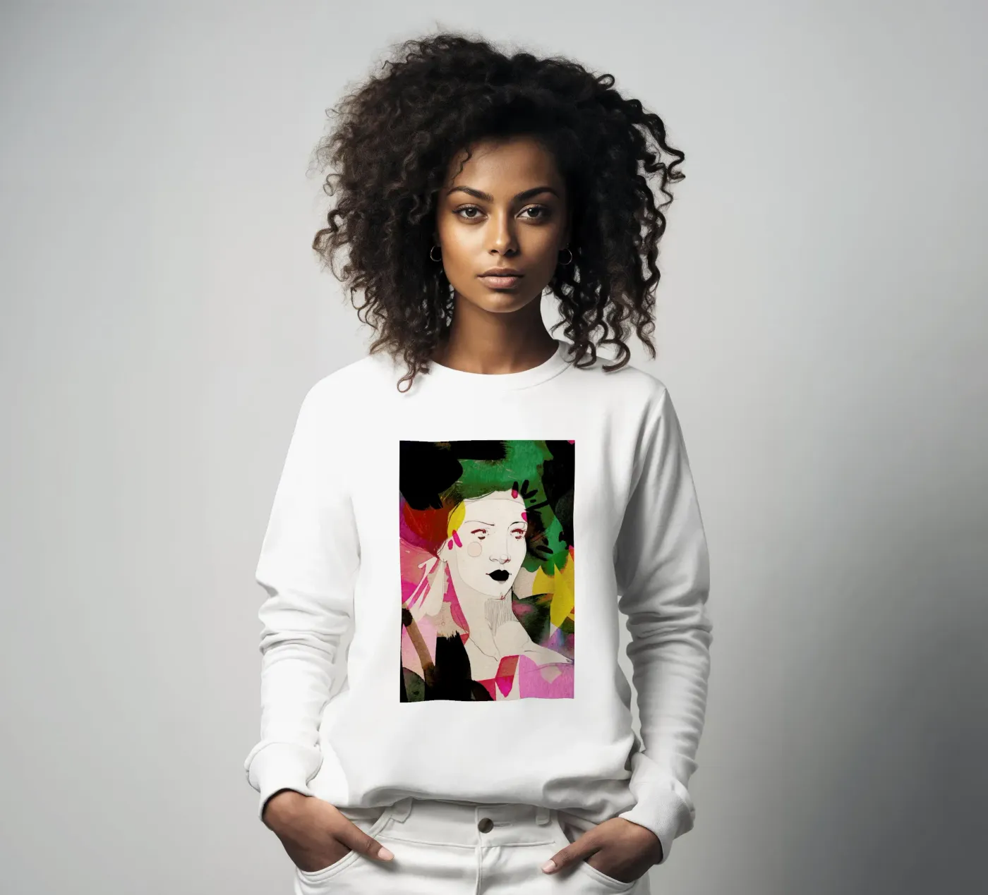 Bold sweatshirt by Ekaterina Koroleva