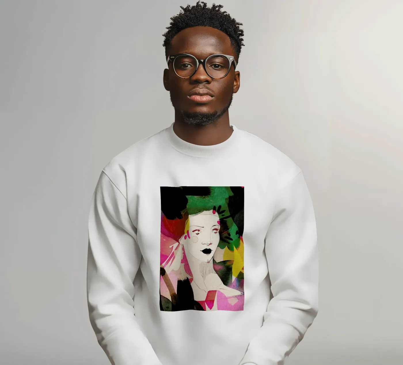 Bold sweatshirt by Ekaterina Koroleva