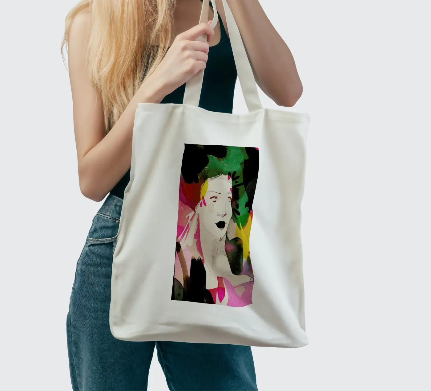 Bold tote bag by Ekaterina Koroleva