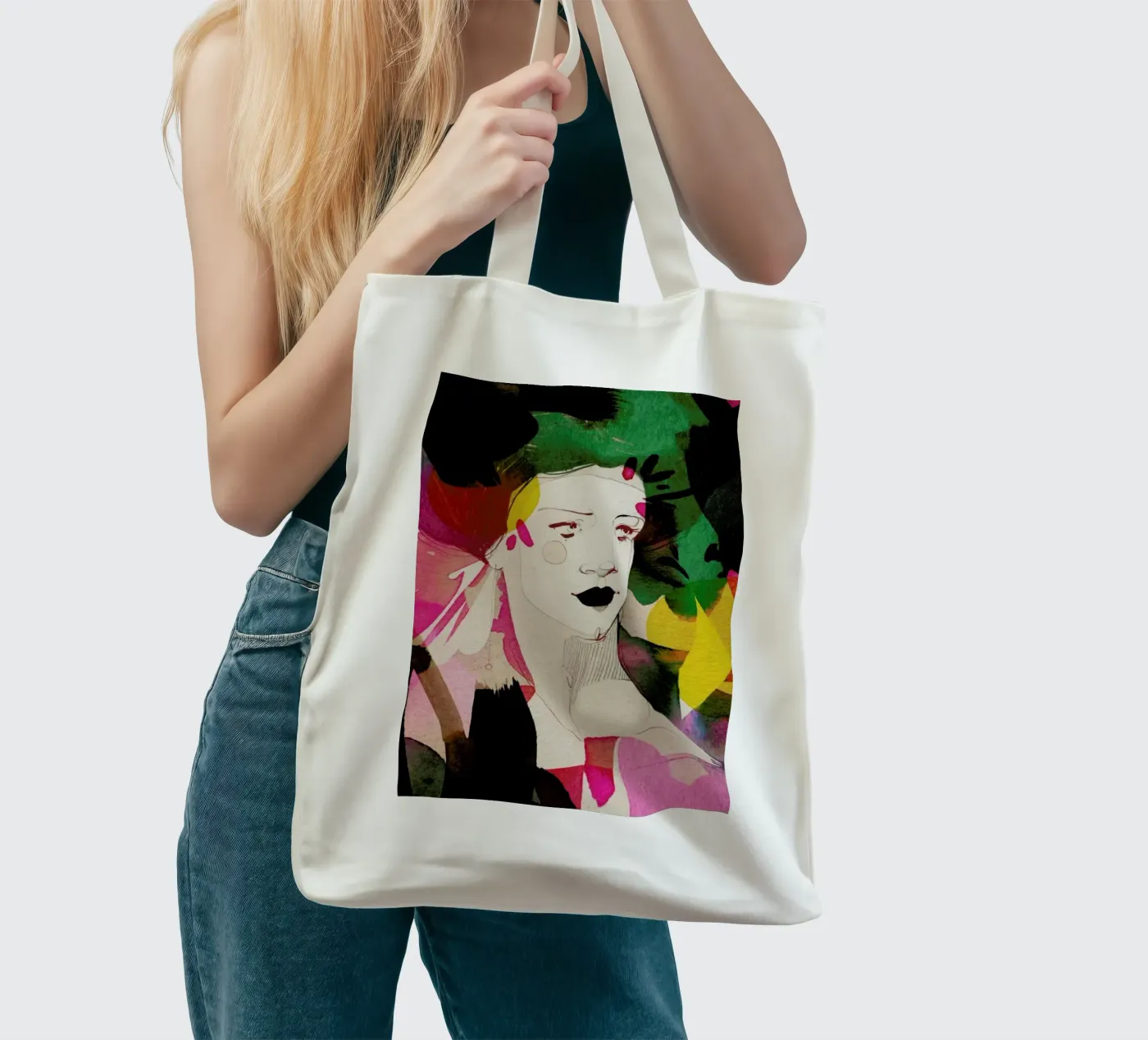 Bold tote bag by Ekaterina Koroleva