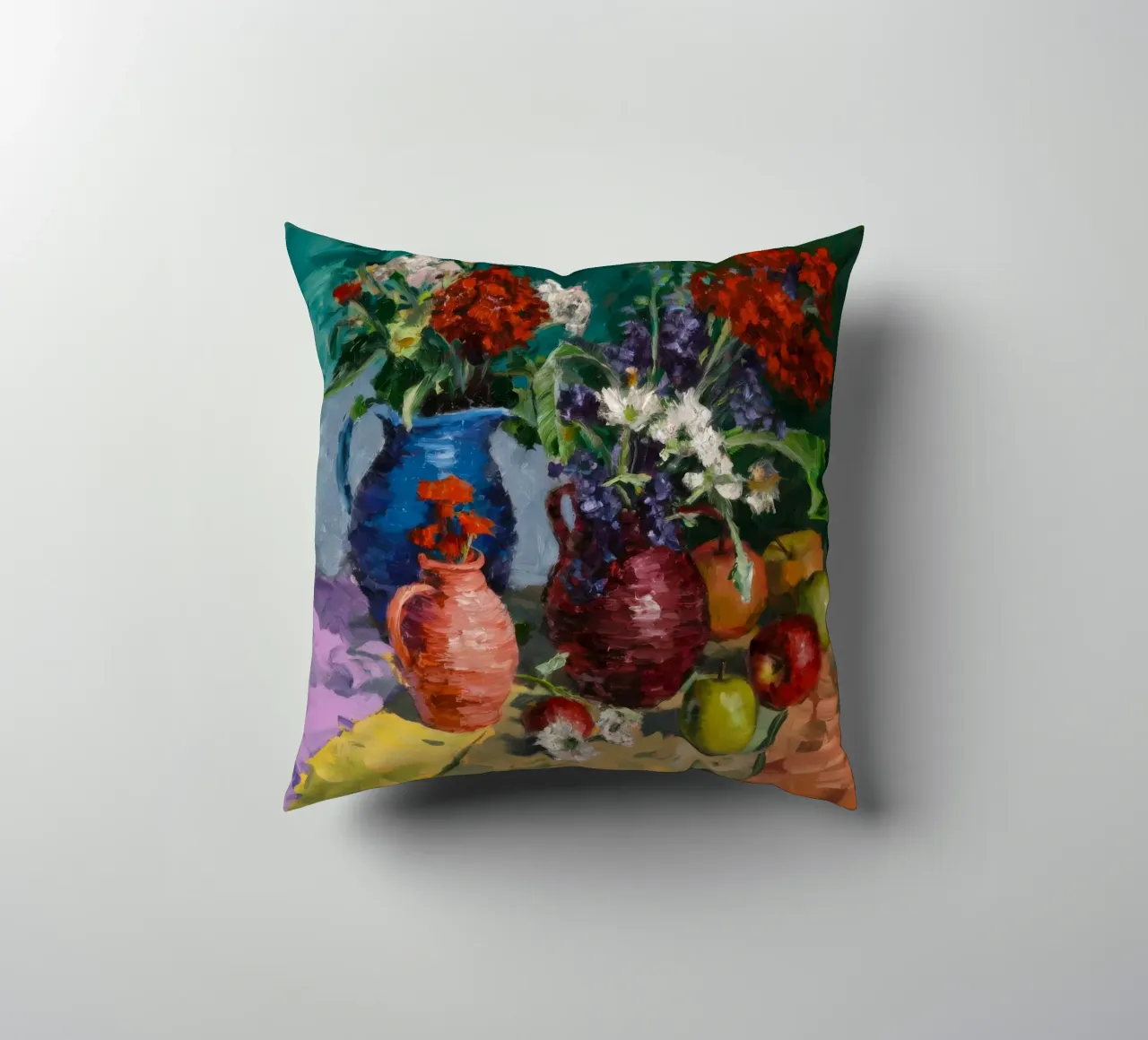 Harvest Jug Bounty decorative cushion by Radiance Landscape