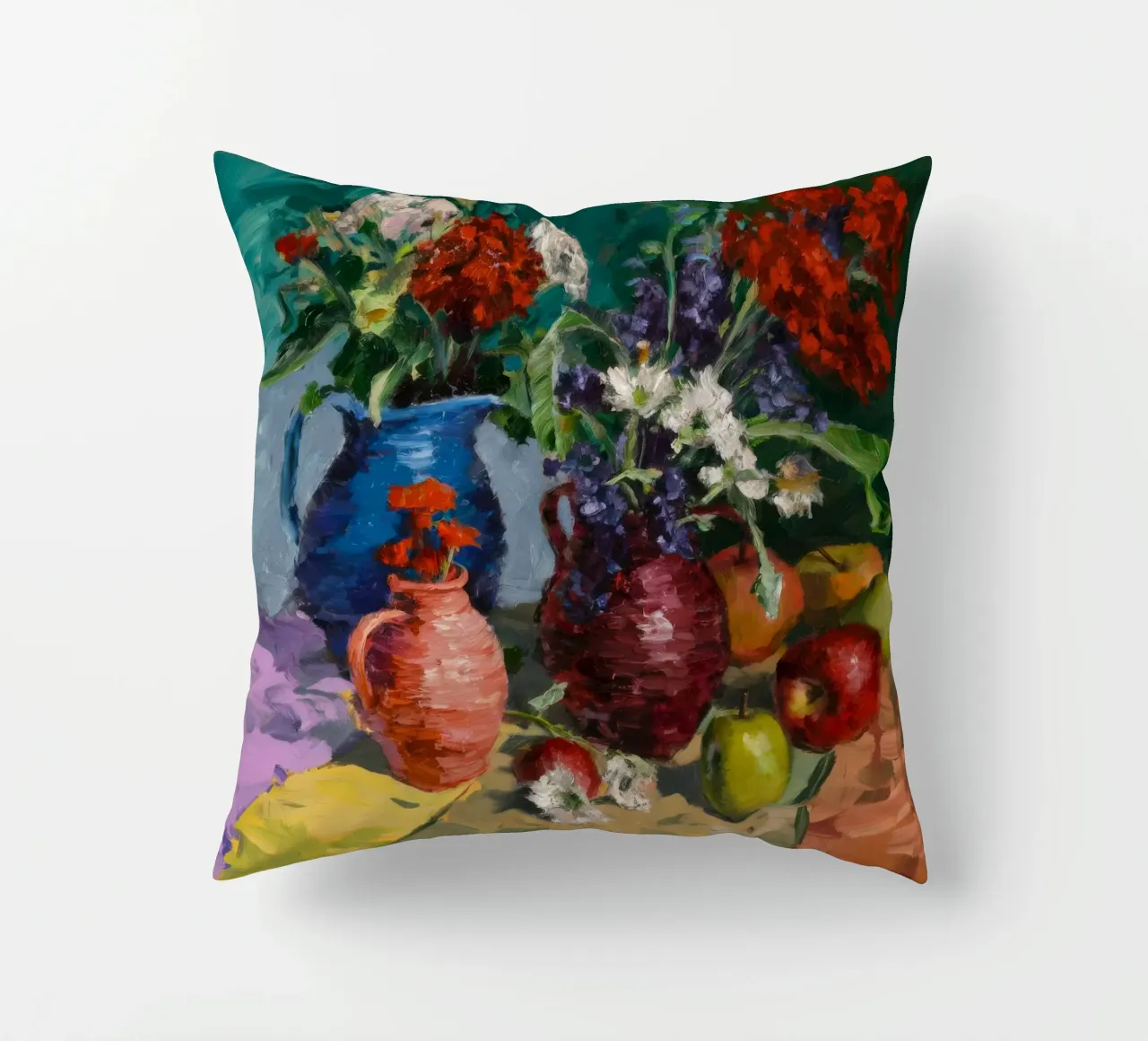 Harvest Jug Bounty decorative cushion by Radiance Landscape
