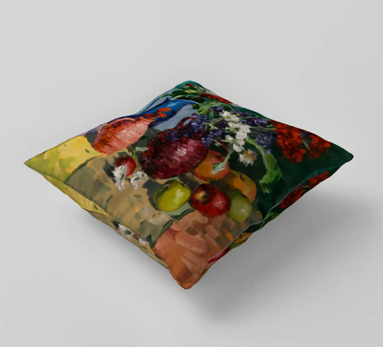Harvest Jug Bounty decorative cushion by Radiance Landscape