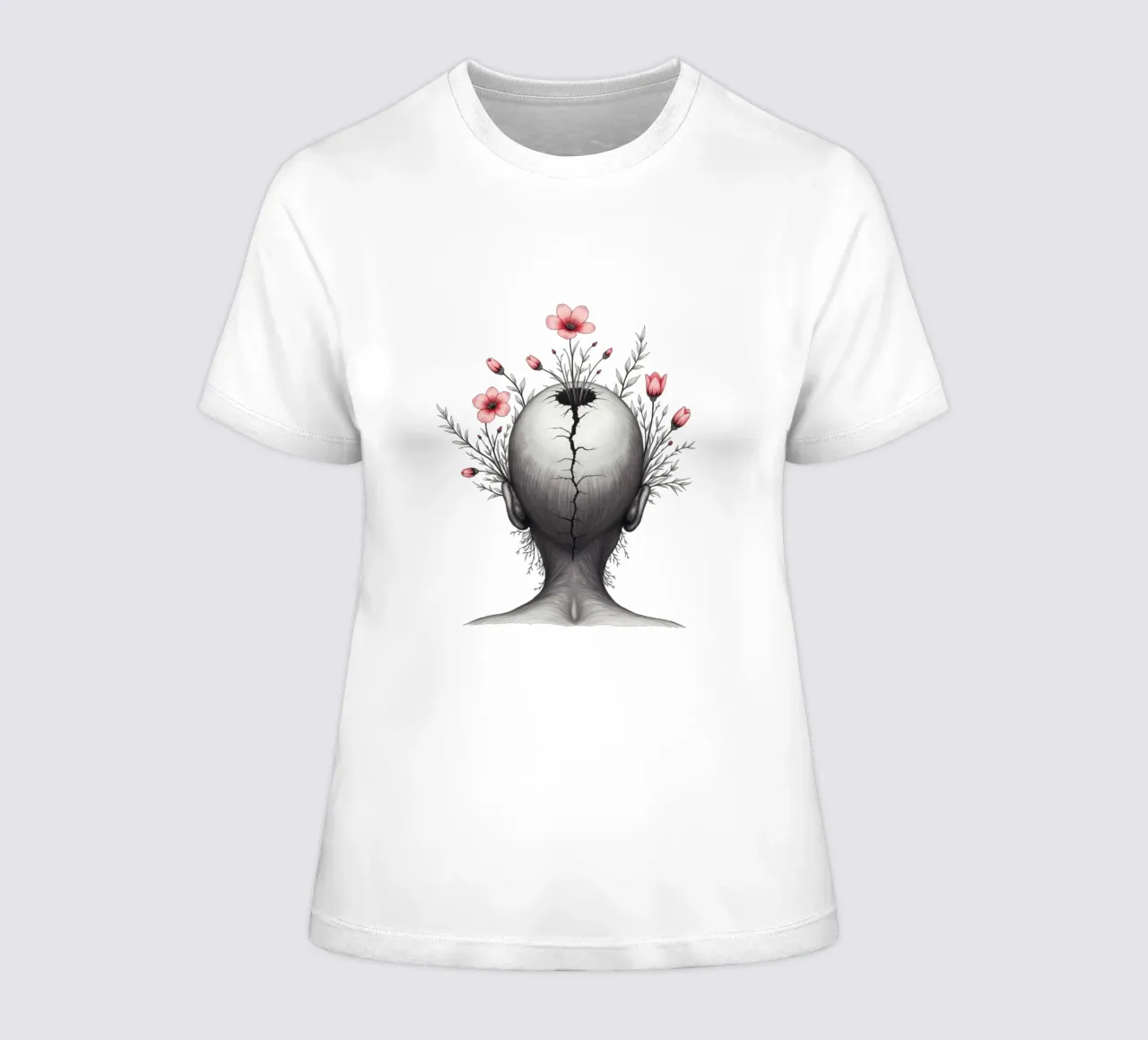 What Grows From the Break women's fitted t-shirt by Dustlight Atelier