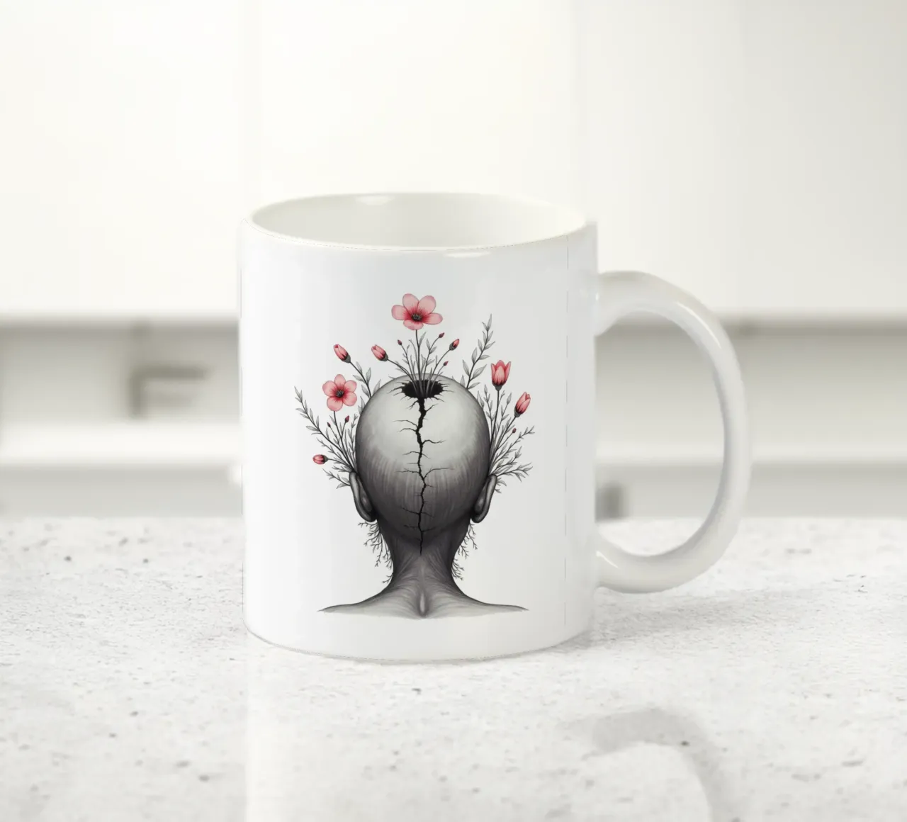 Cosa cresce dalla pausa tazza in ceramica da Dustlight Atelier